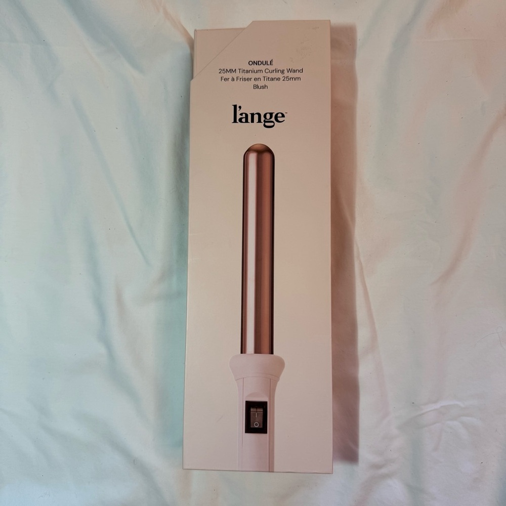 Lange Blush Titanium Curling Wand (New in Box)!